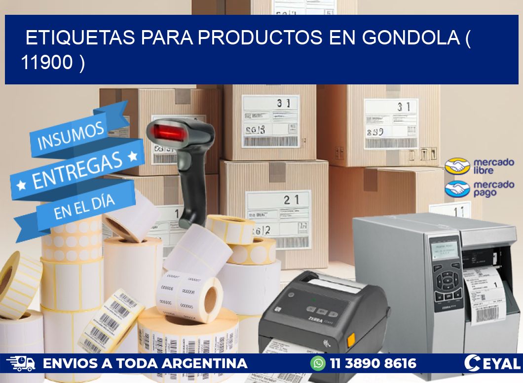 ETIQUETAS PARA PRODUCTOS EN GONDOLA ( 11900 )