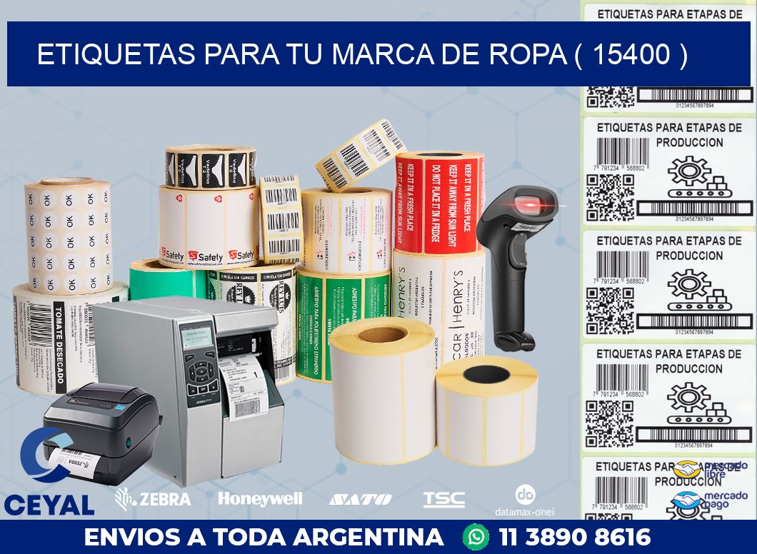 ETIQUETAS PARA TU MARCA DE ROPA ( 15400 )
