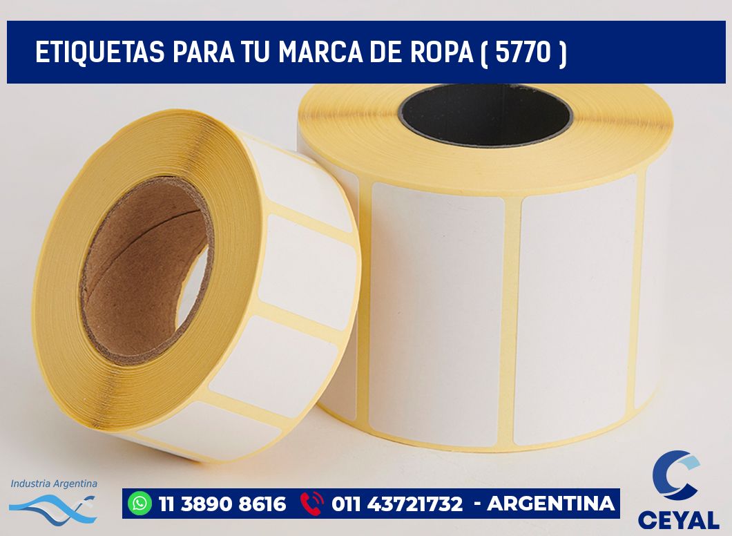 ETIQUETAS PARA TU MARCA DE ROPA ( 5770 )