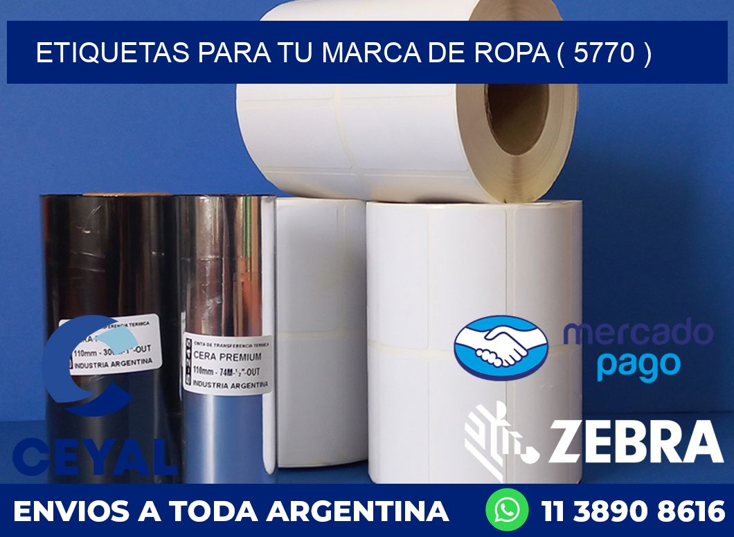 ETIQUETAS PARA TU MARCA DE ROPA ( 5770 )