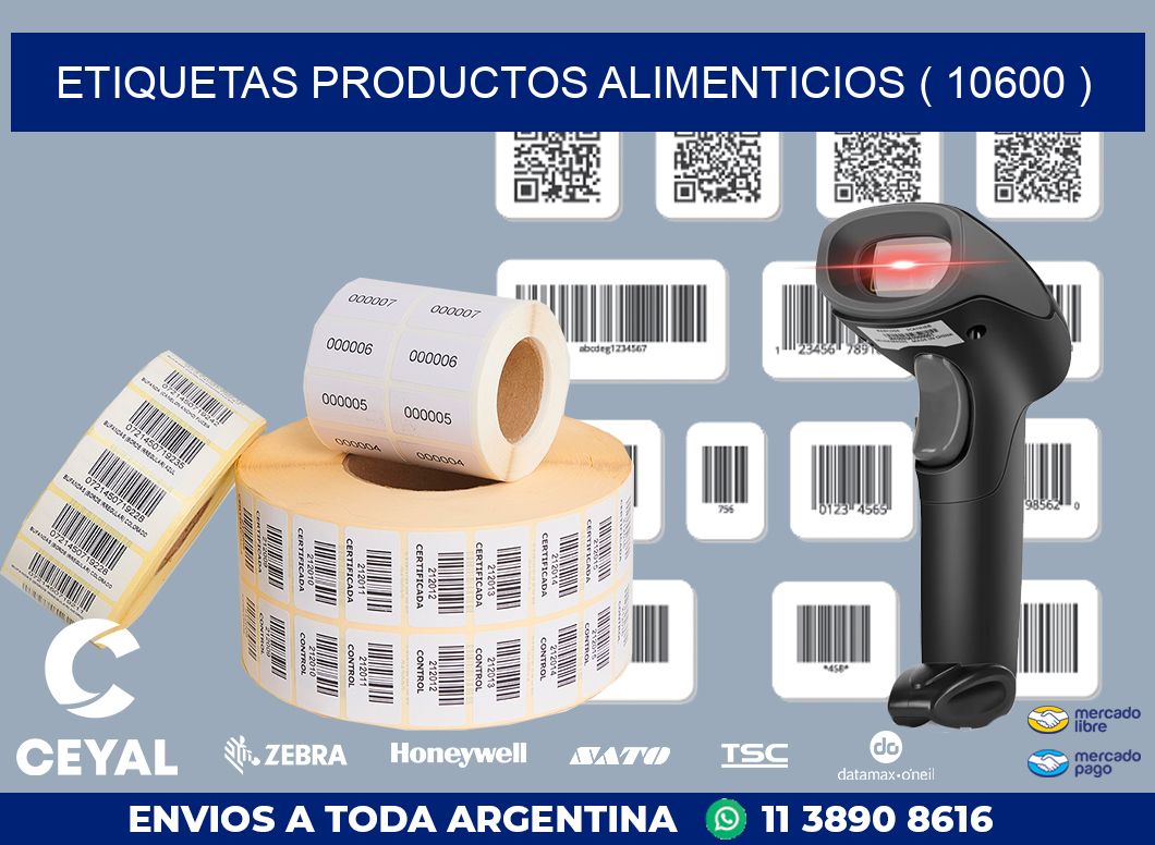 ETIQUETAS PRODUCTOS ALIMENTICIOS ( 10600 )