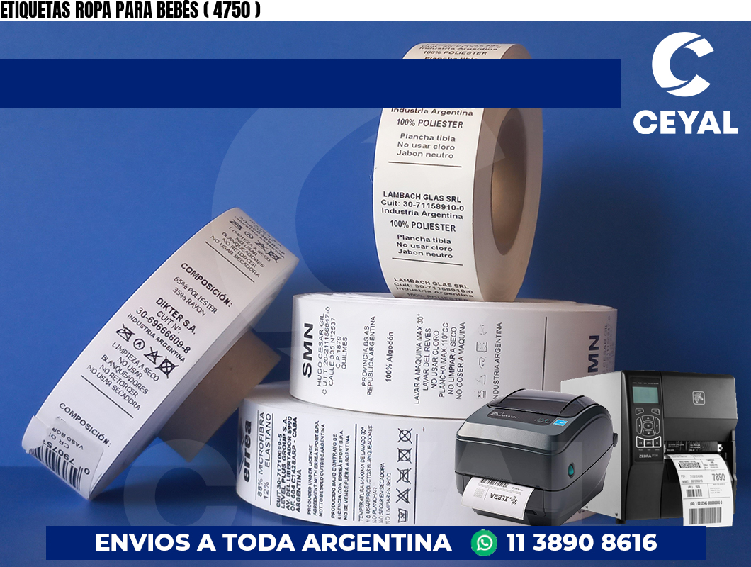 ETIQUETAS ROPA PARA BEBÉS ( 4750 )