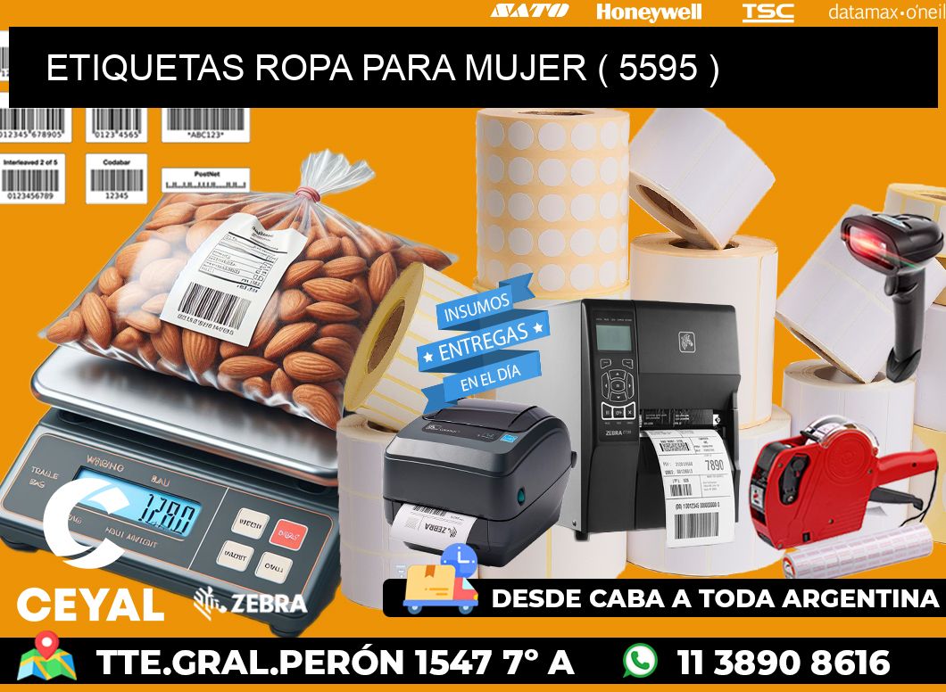 ETIQUETAS ROPA PARA MUJER ( 5595 )