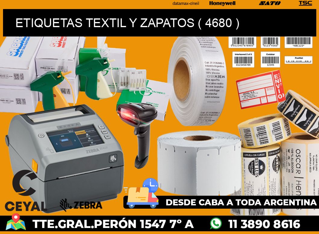 ETIQUETAS TEXTIL Y ZAPATOS ( 4680 )