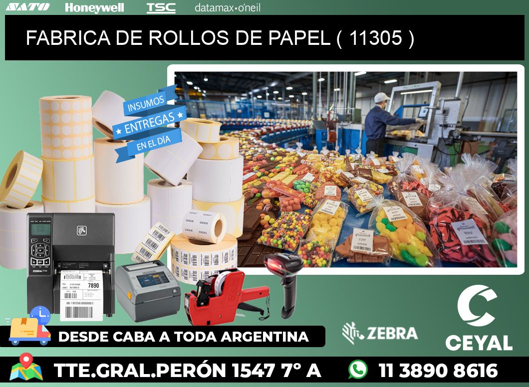 FABRICA DE ROLLOS DE PAPEL ( 11305 )