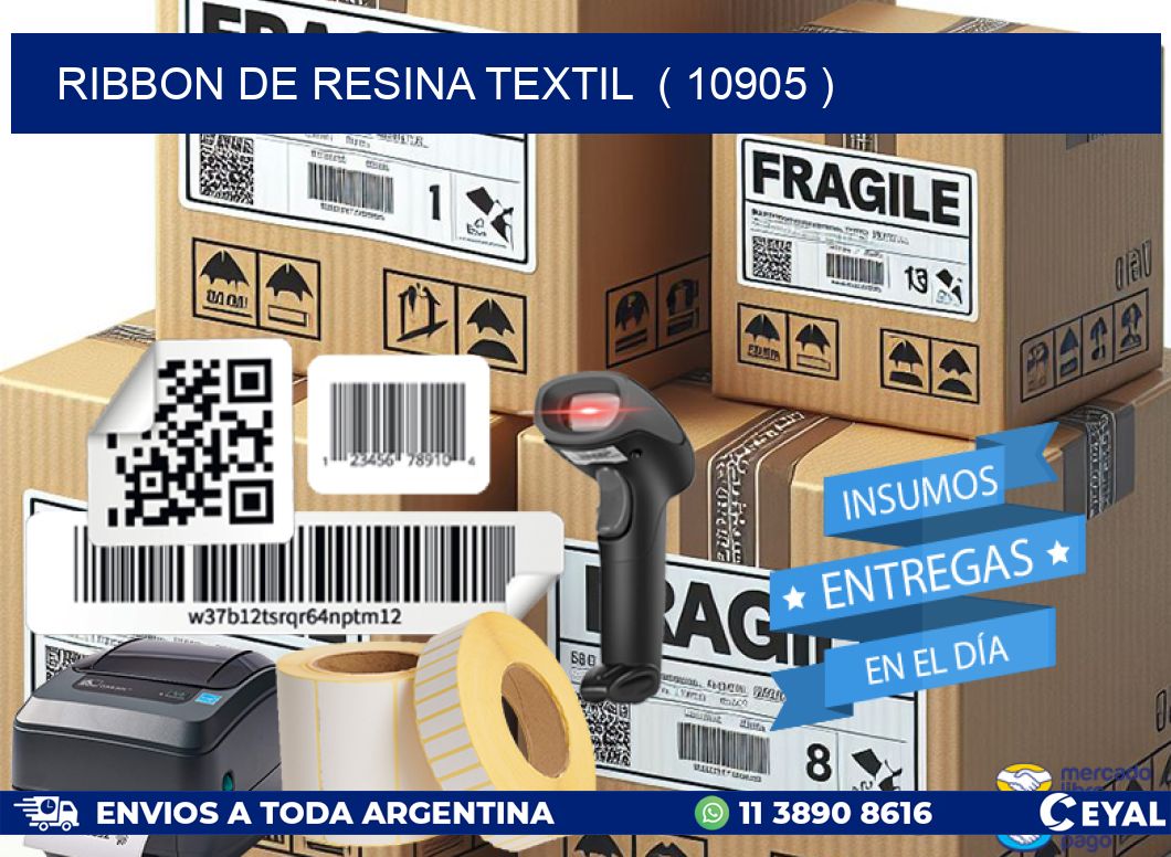 RIBBON DE RESINA TEXTIL ( 10905 )