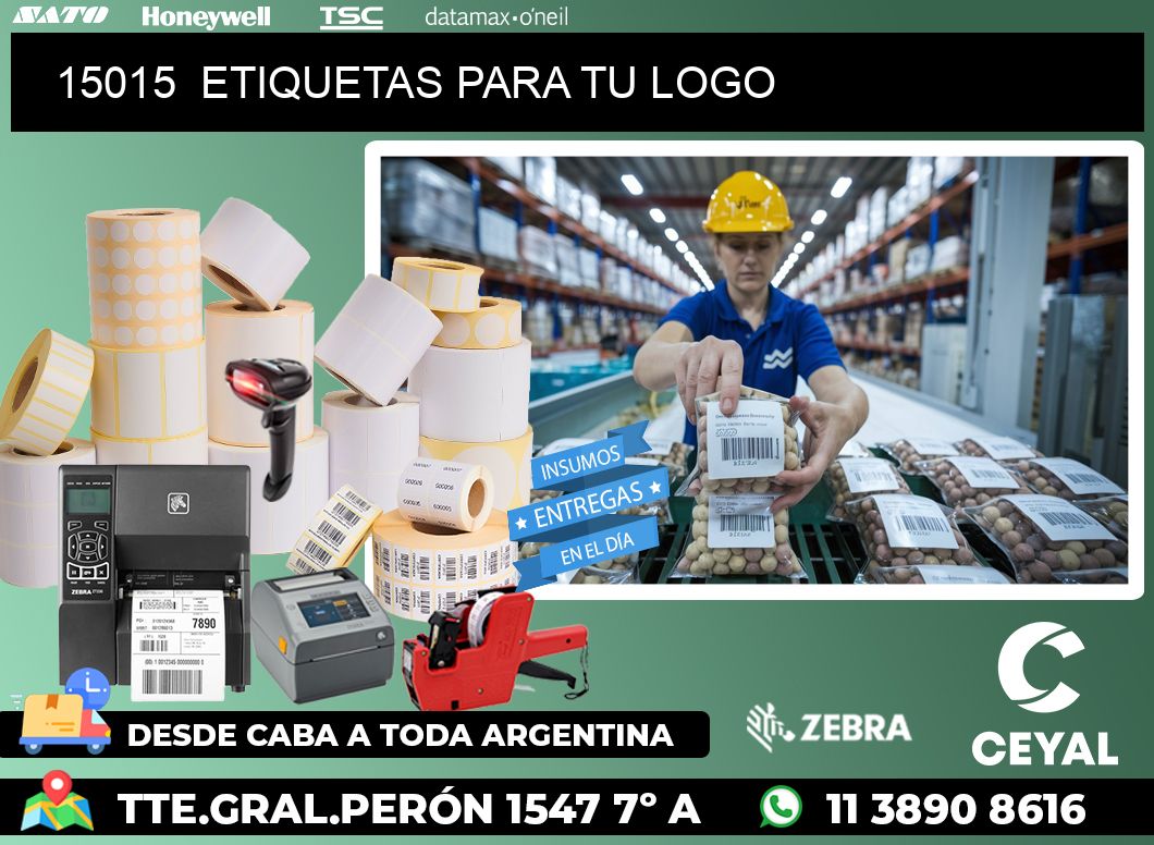 15015 ETIQUETAS PARA TU LOGO