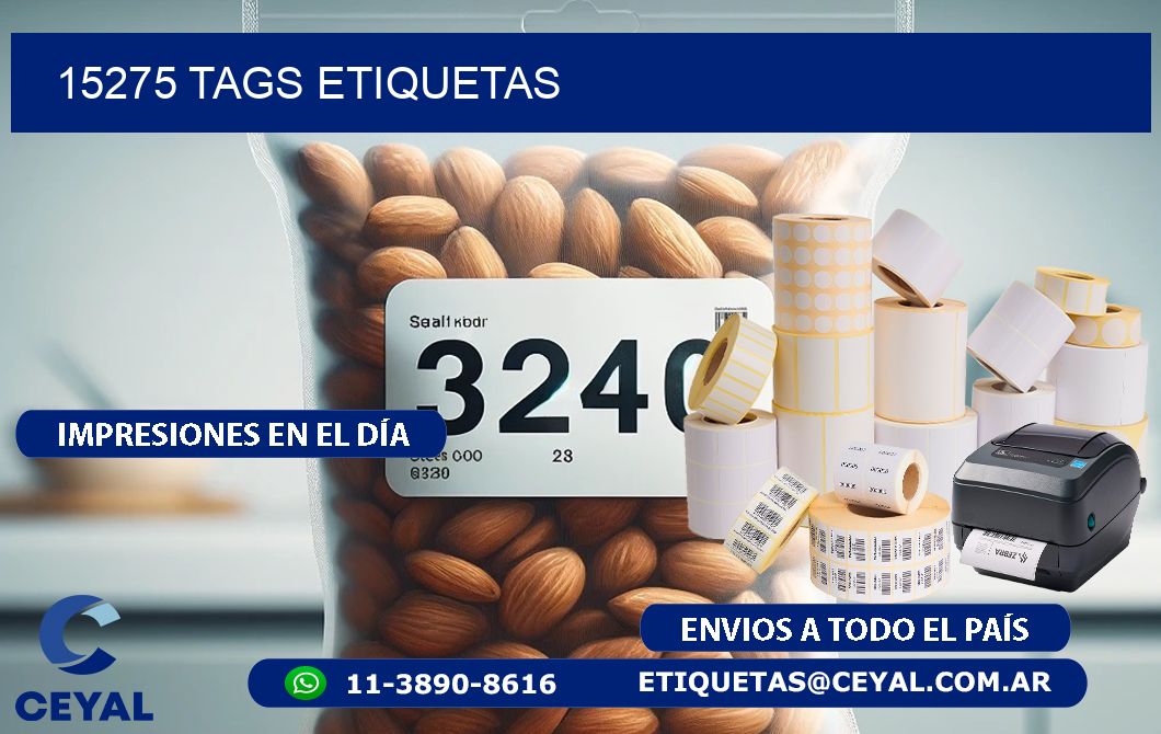 15275 TAGS ETIQUETAS