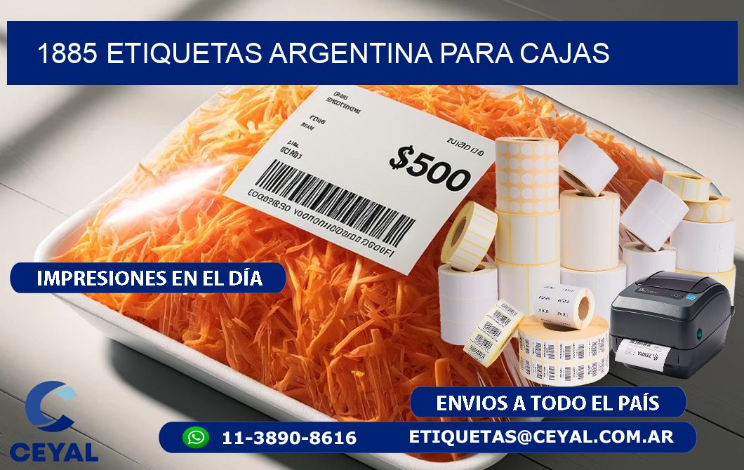 1885 ETIQUETAS ARGENTINA PARA CAJAS