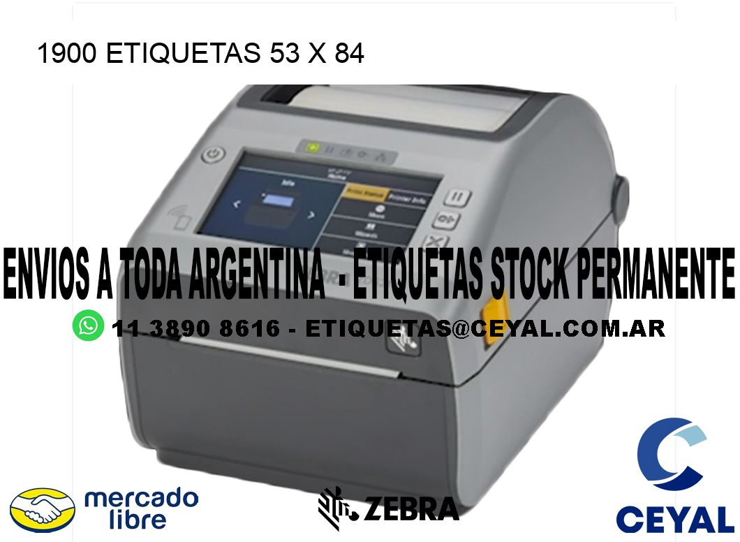 1900 ETIQUETAS 53 x 84