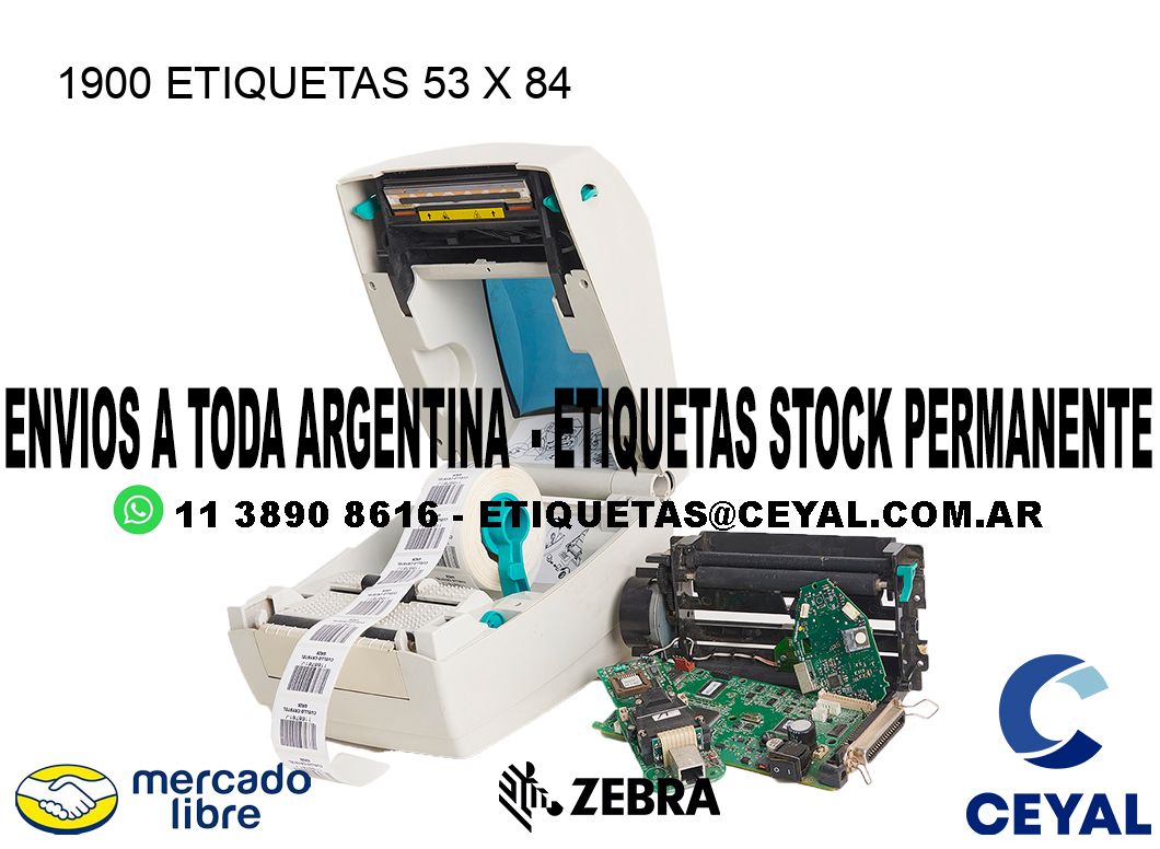 1900 ETIQUETAS 53 x 84
