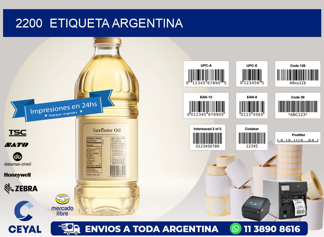 2200 ETIQUETA ARGENTINA