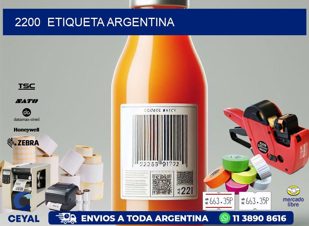 2200 ETIQUETA ARGENTINA