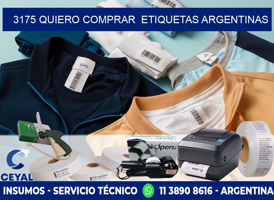 3175 QUIERO COMPRAR ETIQUETAS ARGENTINAS