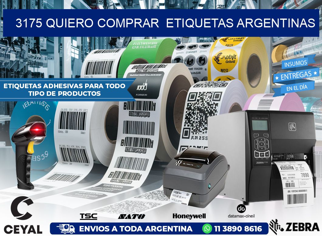 3175 QUIERO COMPRAR ETIQUETAS ARGENTINAS