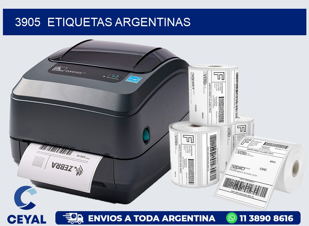 3905 ETIQUETAS ARGENTINAS