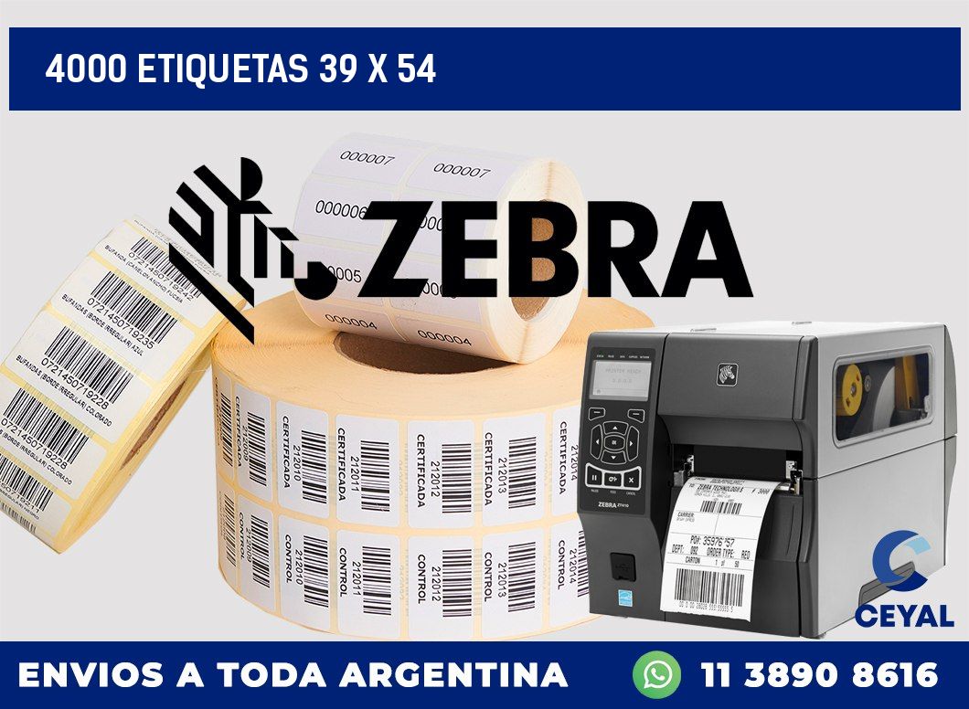 4000 ETIQUETAS 39 x 54