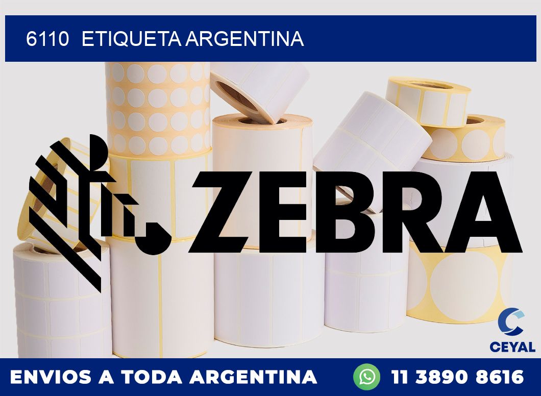 6110 ETIQUETA ARGENTINA