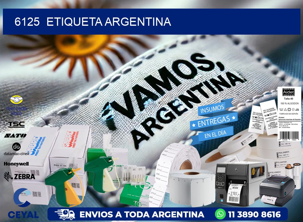 6125 ETIQUETA ARGENTINA