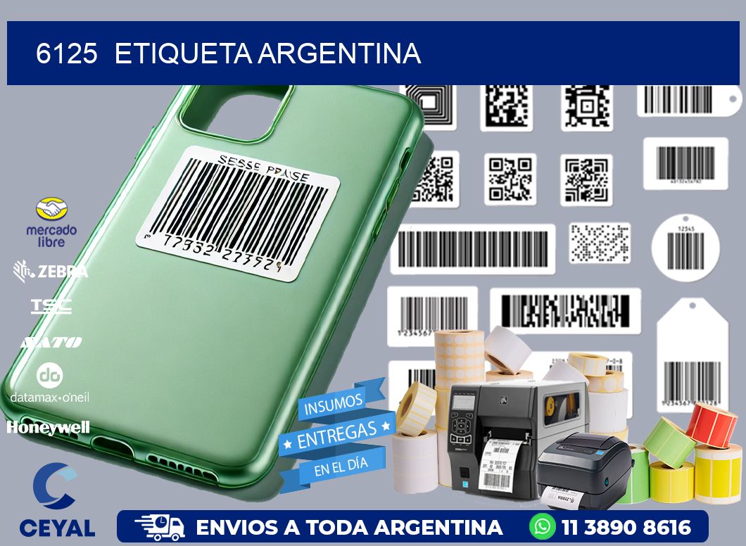 6125 ETIQUETA ARGENTINA