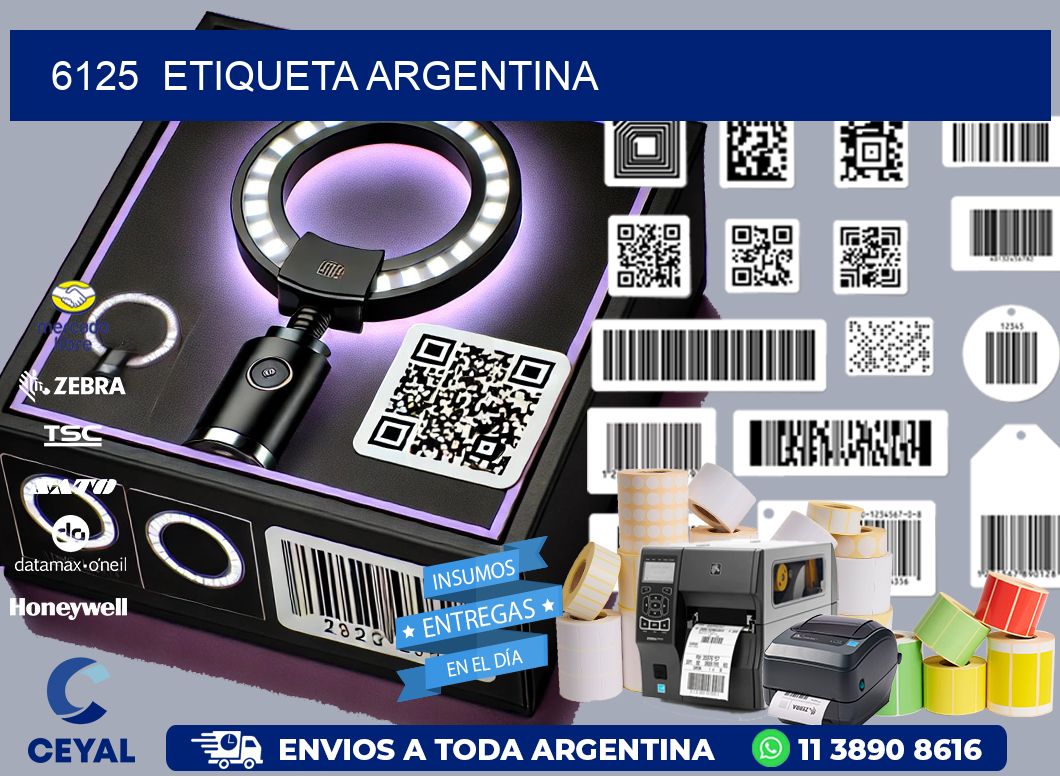 6125 ETIQUETA ARGENTINA