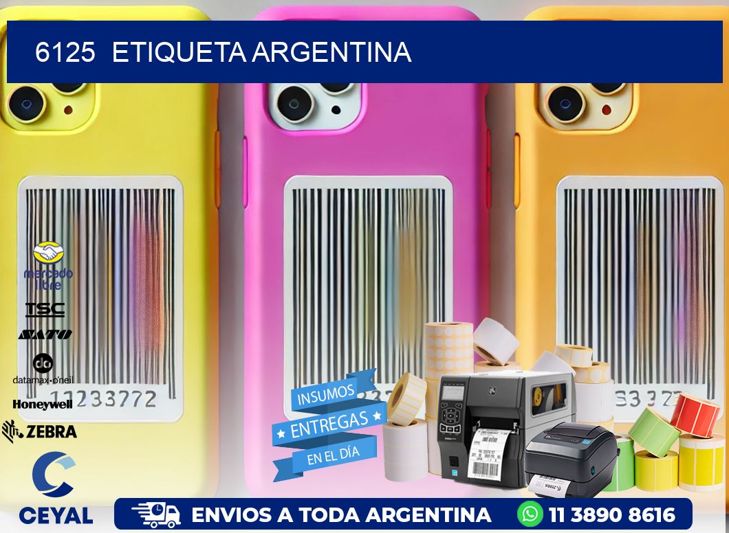 6125 ETIQUETA ARGENTINA