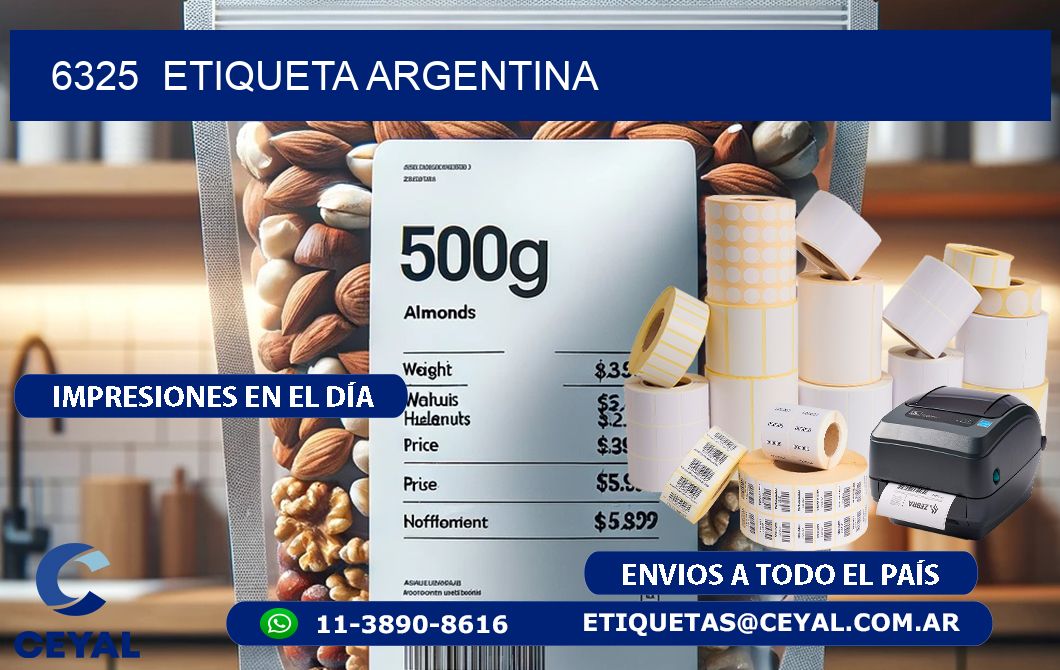 6325 ETIQUETA ARGENTINA
