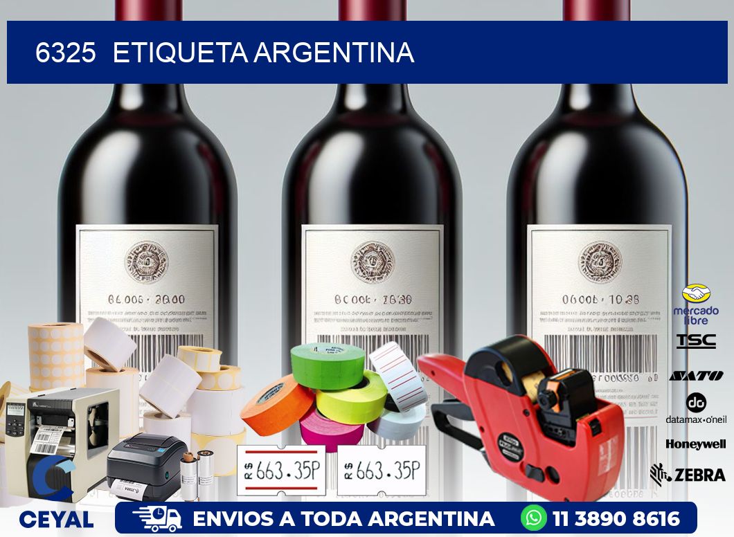 6325 ETIQUETA ARGENTINA