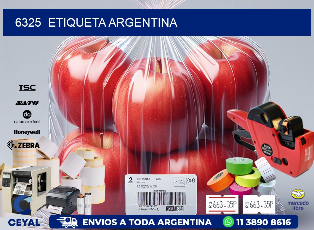 6325 ETIQUETA ARGENTINA
