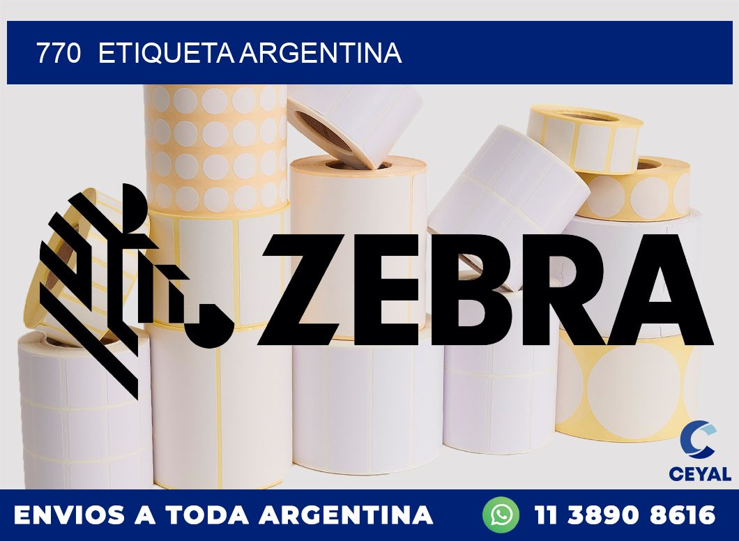 770 ETIQUETA ARGENTINA