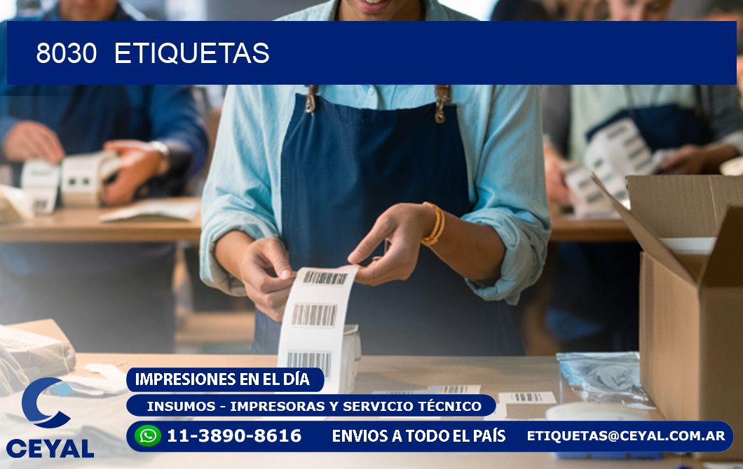 8030 ETIQUETAS