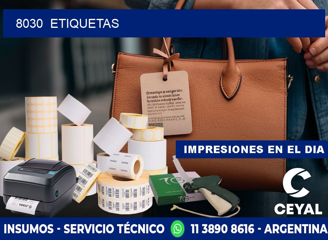 8030 ETIQUETAS