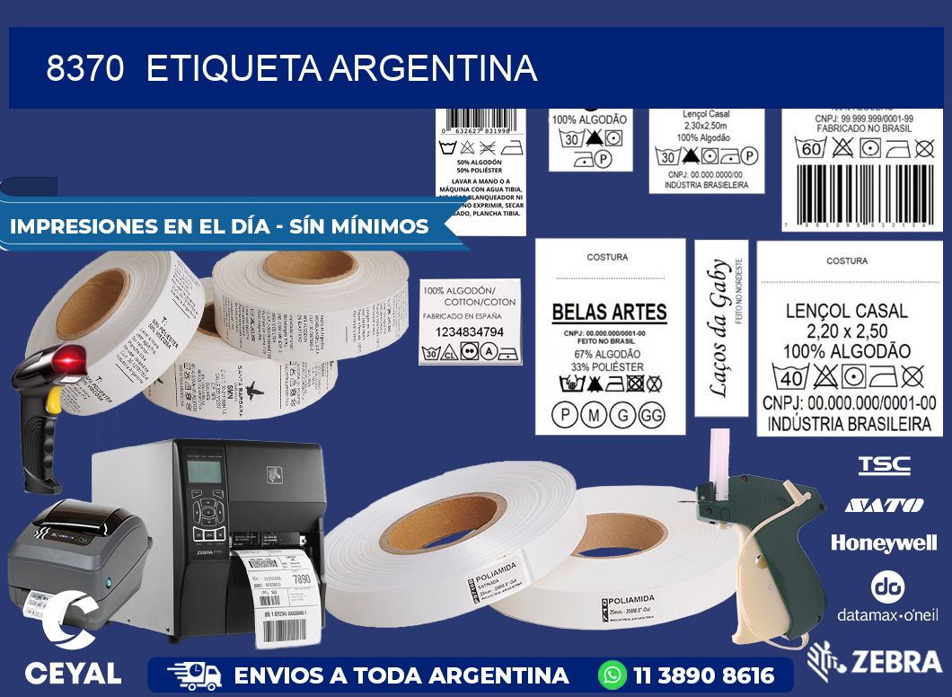 8370 ETIQUETA ARGENTINA