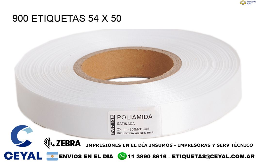 900 ETIQUETAS 54 x 50