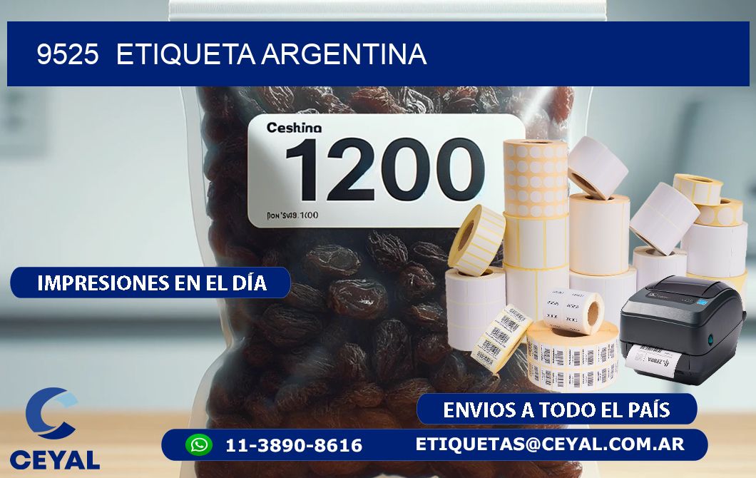 9525  ETIQUETA ARGENTINA