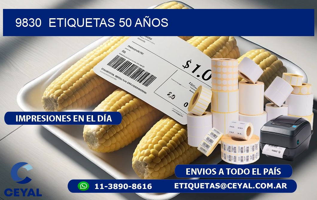 9830 ETIQUETAS 50 AÑOS