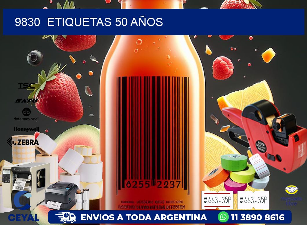 9830 ETIQUETAS 50 AÑOS