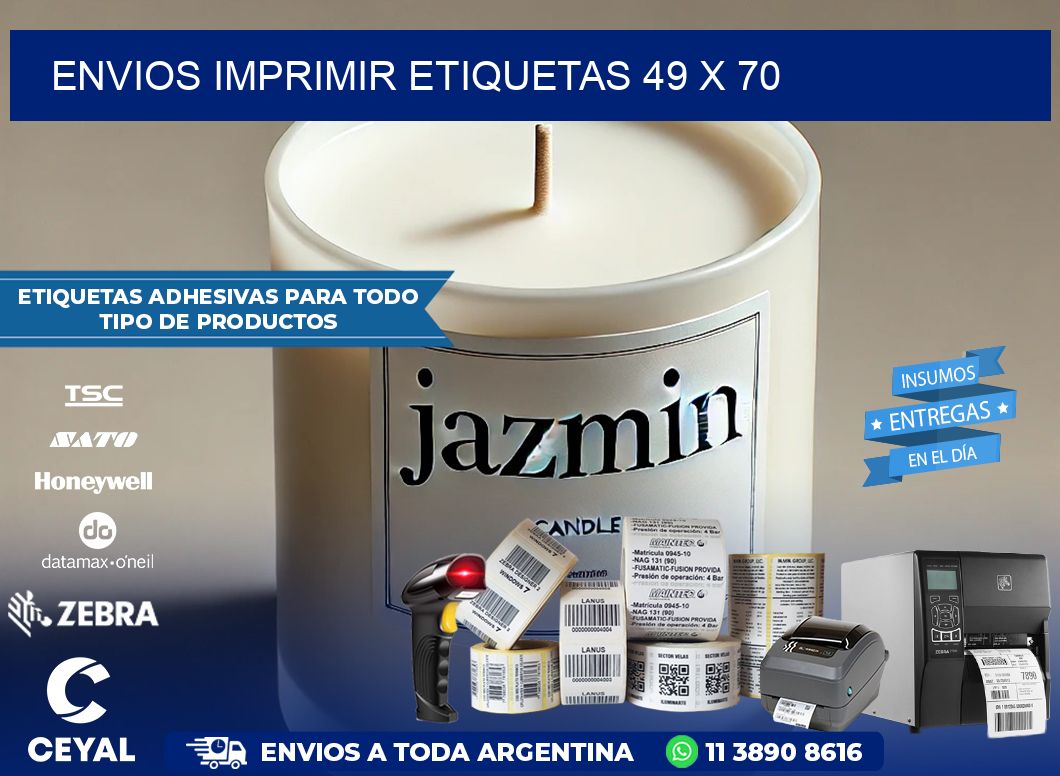 ENVIOS IMPRIMIR ETIQUETAS 49 x 70