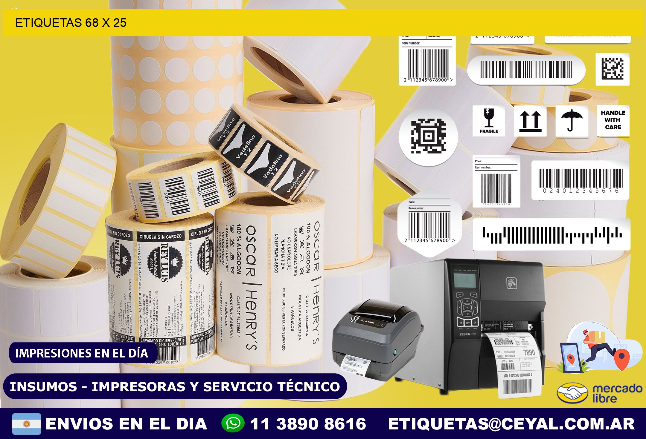 ETIQUETAS 68 x 25