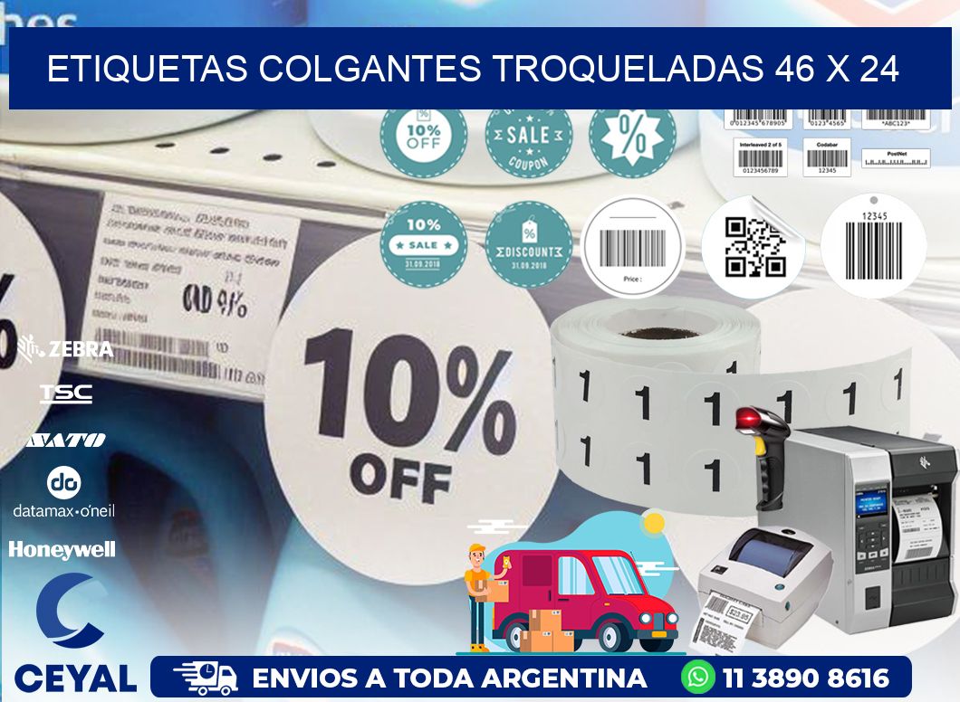 ETIQUETAS COLGANTES TROQUELADAS 46 x 24