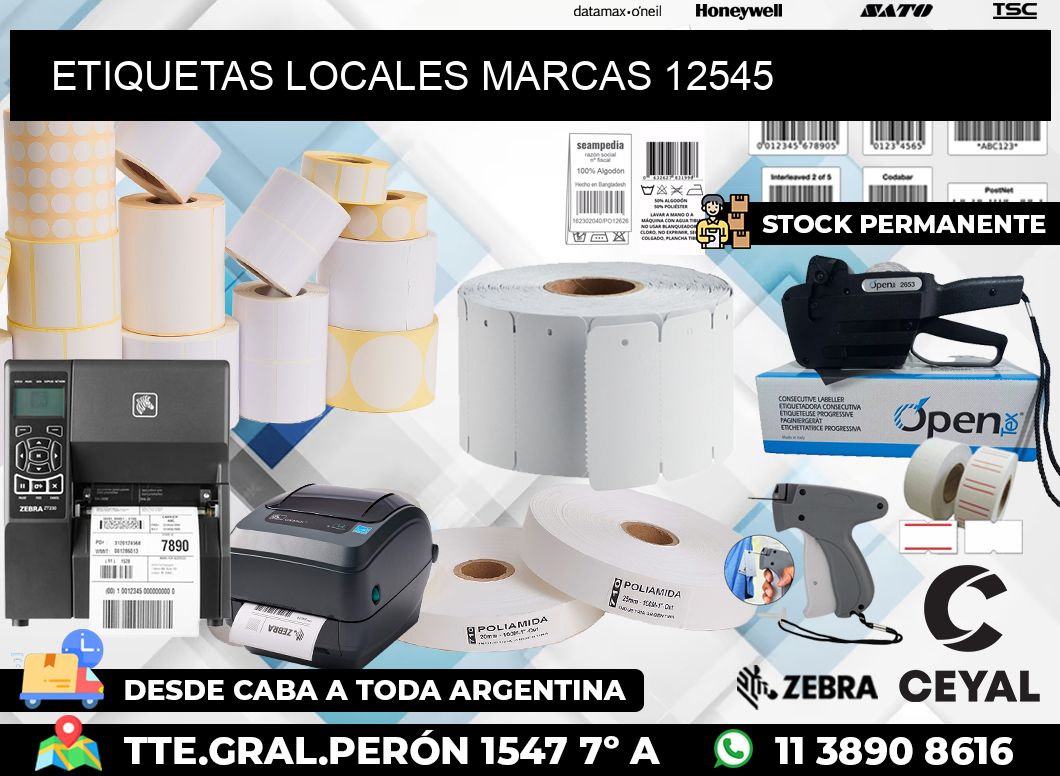 ETIQUETAS LOCALES MARCAS 12545