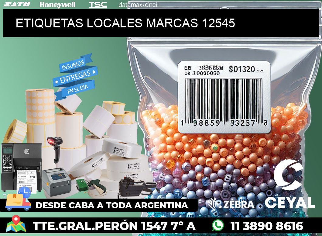 ETIQUETAS LOCALES MARCAS 12545