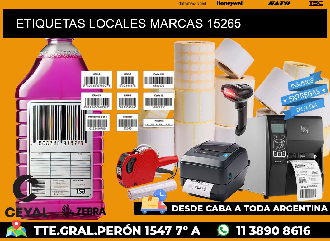 ETIQUETAS LOCALES MARCAS 15265