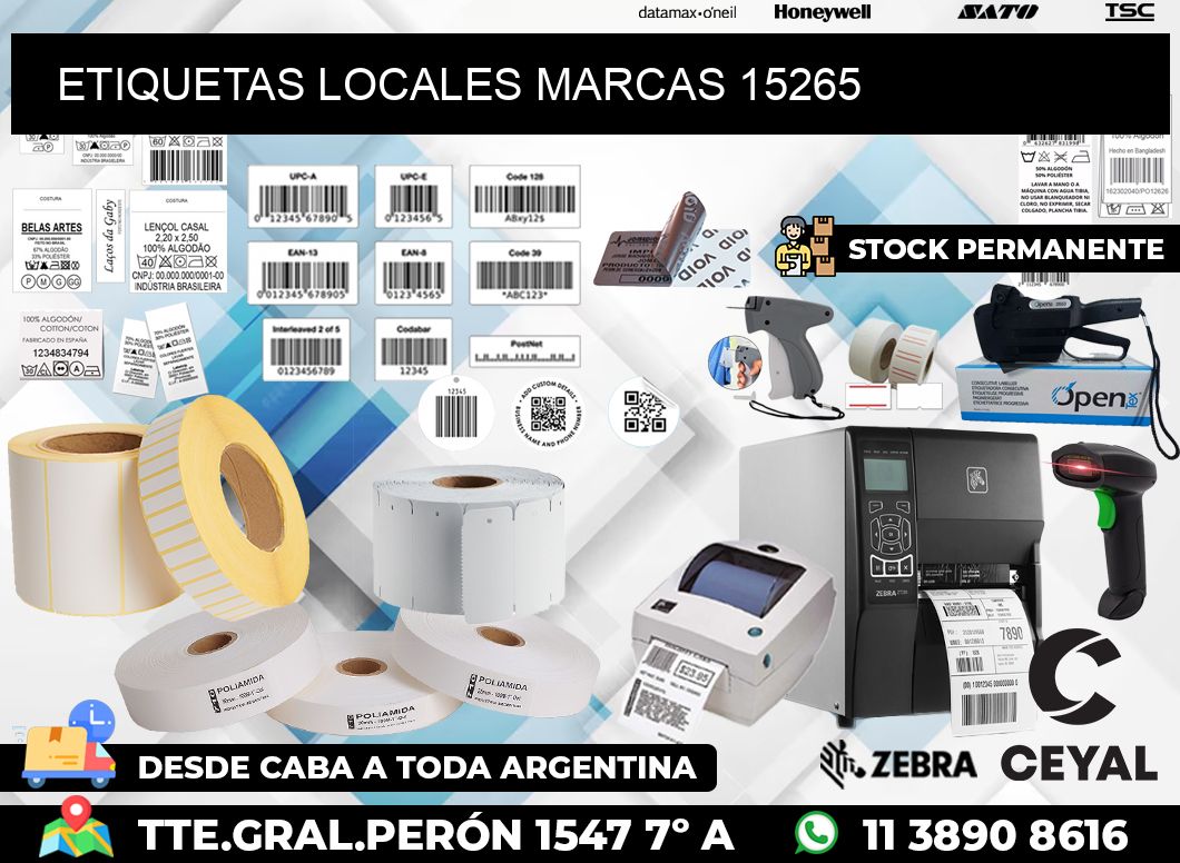 ETIQUETAS LOCALES MARCAS 15265