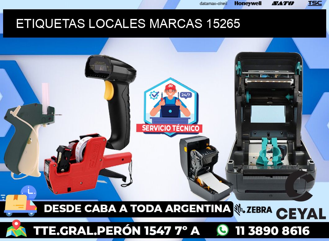 ETIQUETAS LOCALES MARCAS 15265