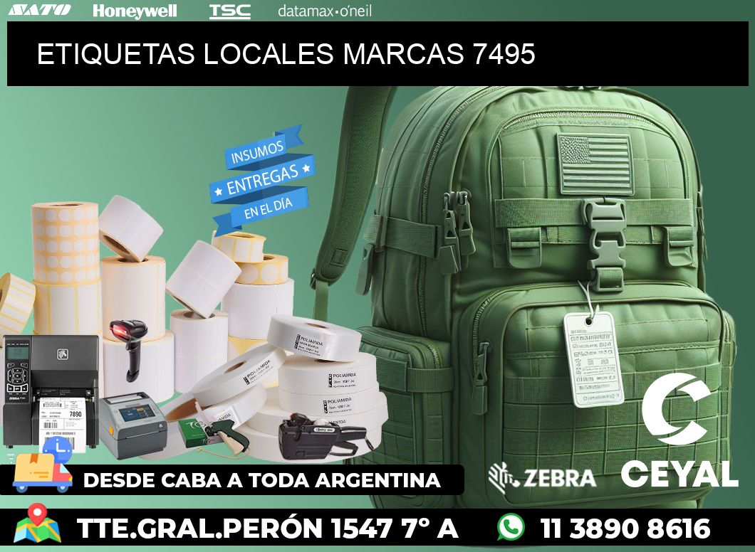 ETIQUETAS LOCALES MARCAS 7495