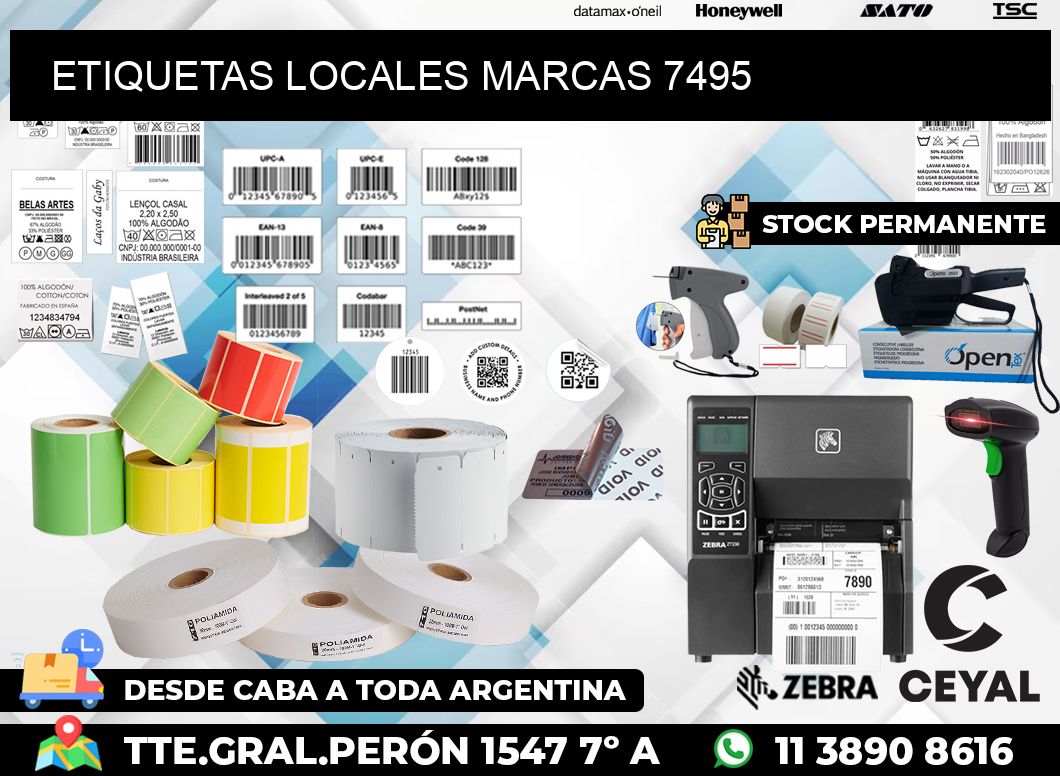 ETIQUETAS LOCALES MARCAS 7495