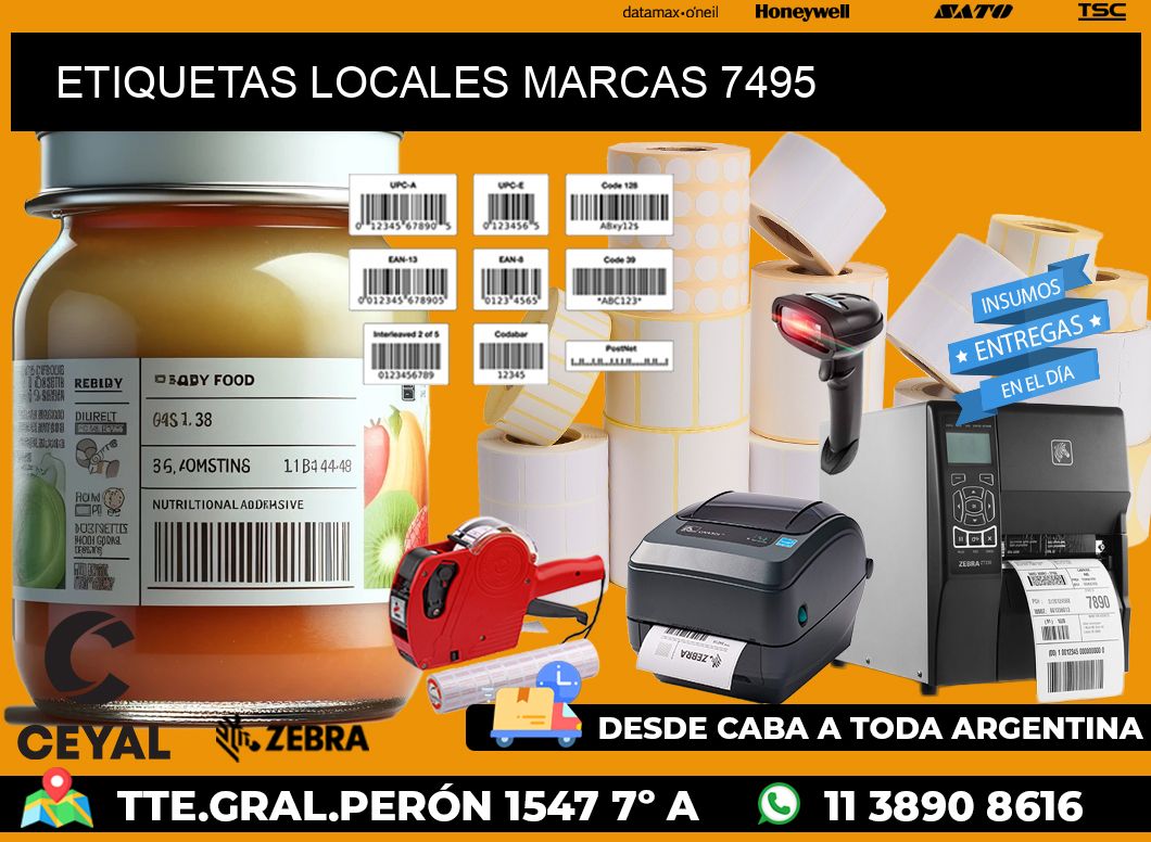 ETIQUETAS LOCALES MARCAS 7495