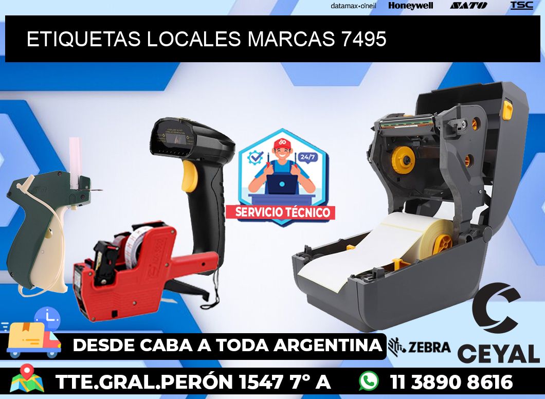 ETIQUETAS LOCALES MARCAS 7495
