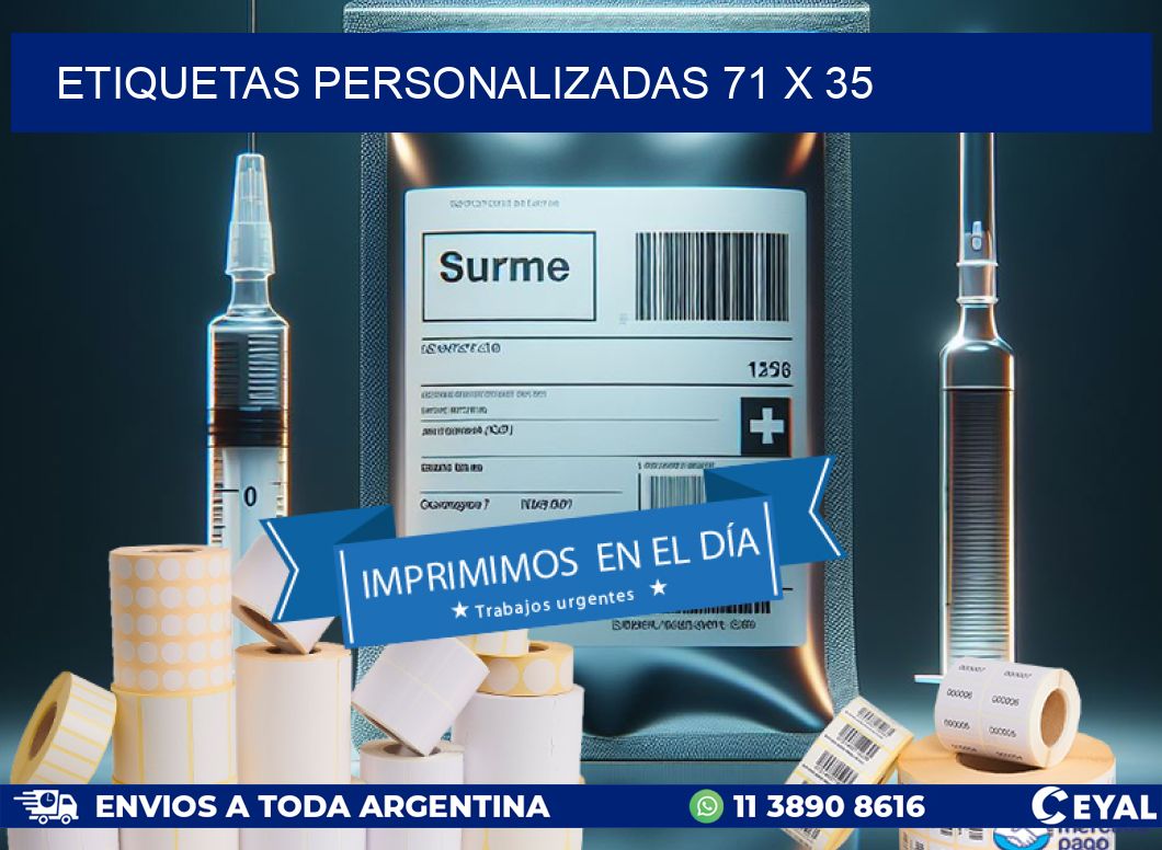 ETIQUETAS PERSONALIZADAS 71 x 35